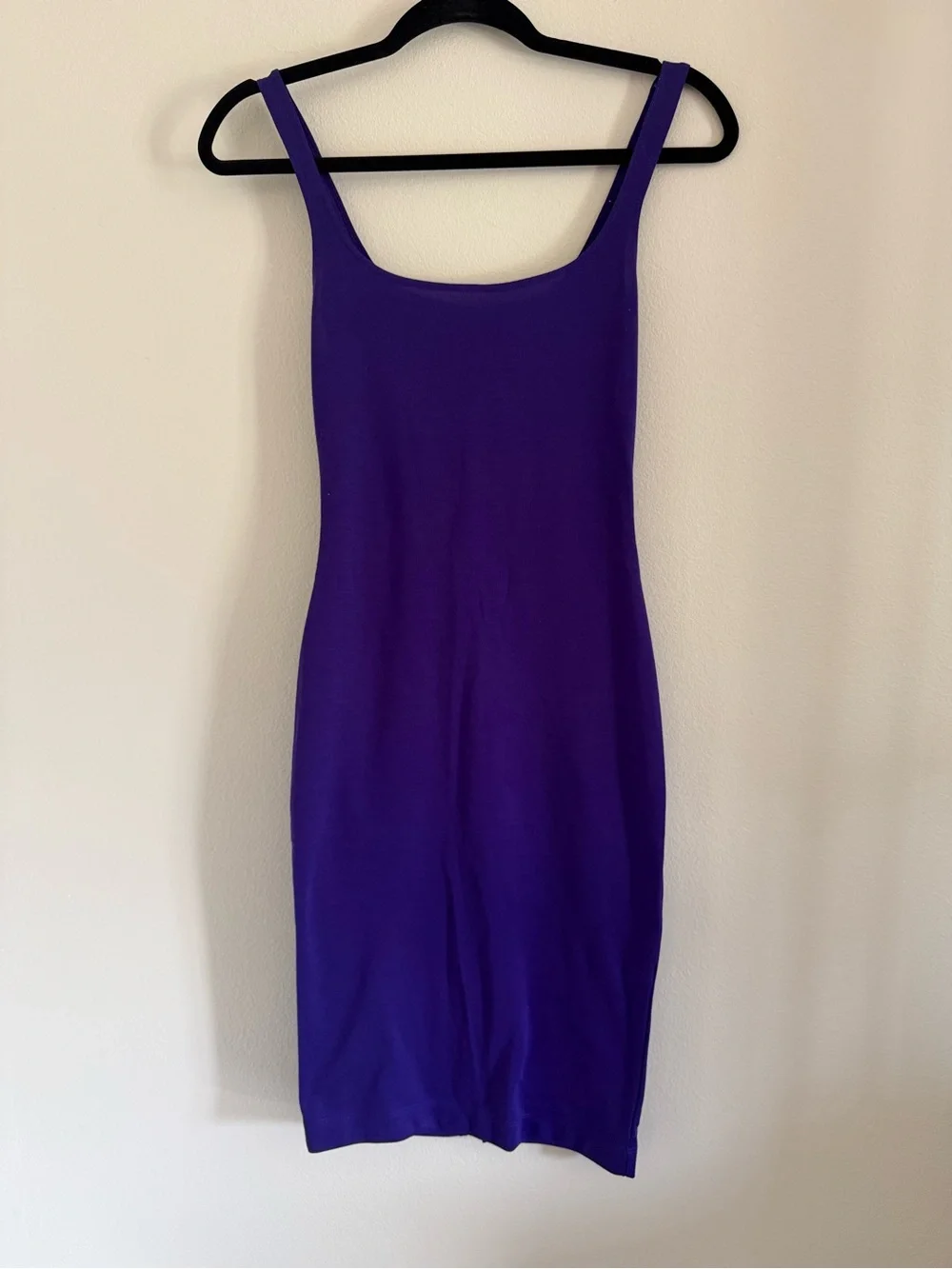 Zara Purple Midi Bodycon Dress. - Picture 3 of 5